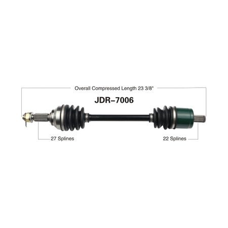 Wide Open OE Replacement CV Axle for GATOR FRONT R HPX4X4/XUV620i/850D JDR-7006